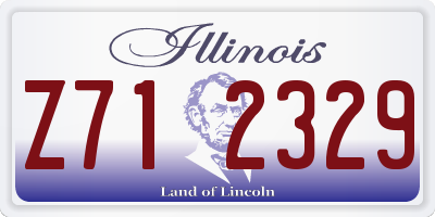 IL license plate Z712329