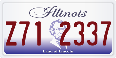 IL license plate Z712337