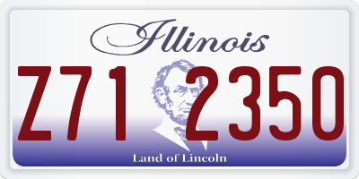 IL license plate Z712350