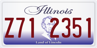 IL license plate Z712351