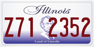 IL license plate Z712352