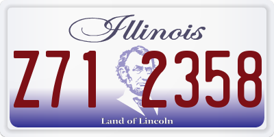 IL license plate Z712358