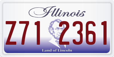 IL license plate Z712361