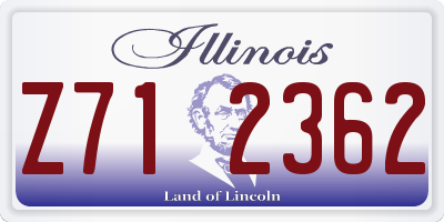 IL license plate Z712362