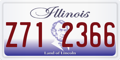 IL license plate Z712366