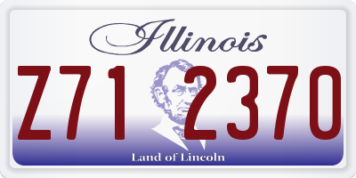 IL license plate Z712370
