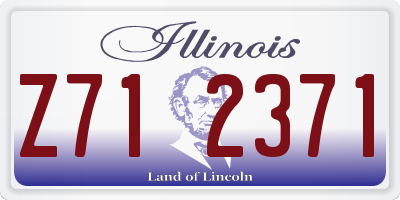IL license plate Z712371
