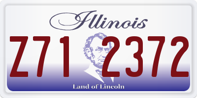 IL license plate Z712372