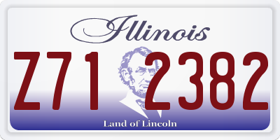 IL license plate Z712382