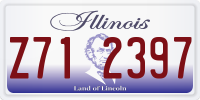 IL license plate Z712397