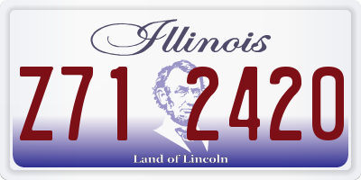 IL license plate Z712420