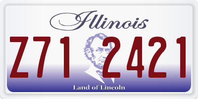 IL license plate Z712421