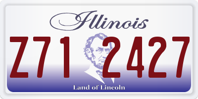 IL license plate Z712427