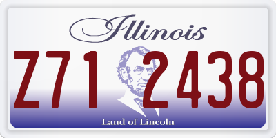 IL license plate Z712438