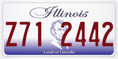 IL license plate Z712442
