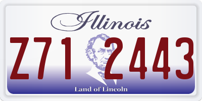 IL license plate Z712443
