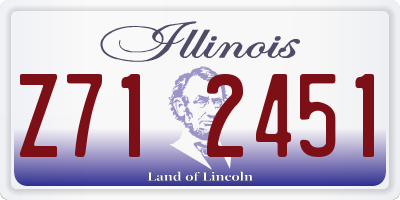 IL license plate Z712451