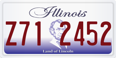 IL license plate Z712452
