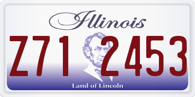 IL license plate Z712453