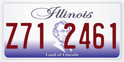 IL license plate Z712461