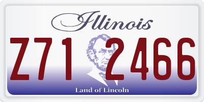 IL license plate Z712466