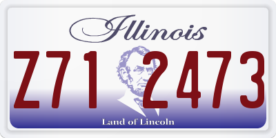 IL license plate Z712473