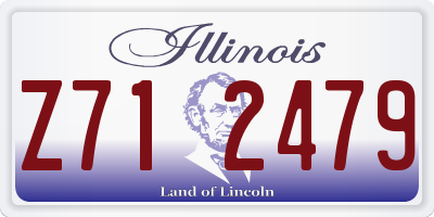IL license plate Z712479