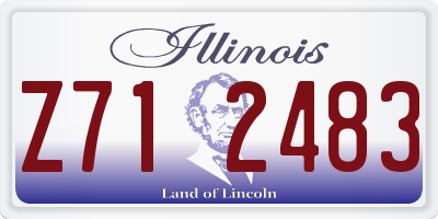 IL license plate Z712483
