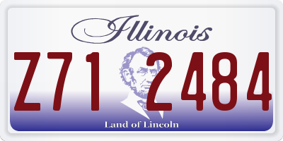 IL license plate Z712484