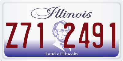 IL license plate Z712491