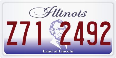IL license plate Z712492
