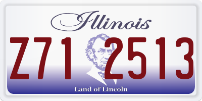 IL license plate Z712513