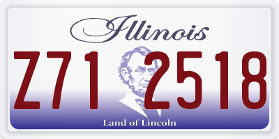 IL license plate Z712518