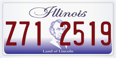 IL license plate Z712519