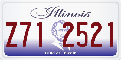 IL license plate Z712521