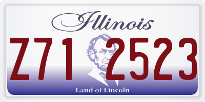 IL license plate Z712523