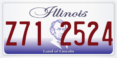 IL license plate Z712524