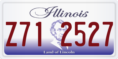 IL license plate Z712527