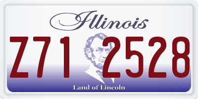 IL license plate Z712528