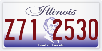 IL license plate Z712530