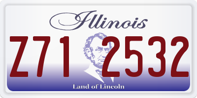 IL license plate Z712532