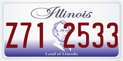 IL license plate Z712533