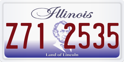 IL license plate Z712535
