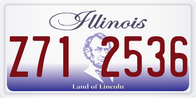 IL license plate Z712536