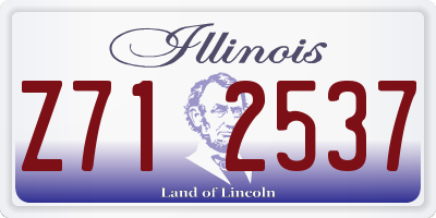 IL license plate Z712537