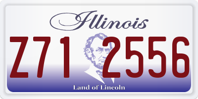 IL license plate Z712556