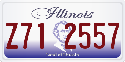 IL license plate Z712557