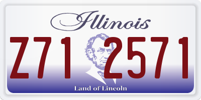 IL license plate Z712571