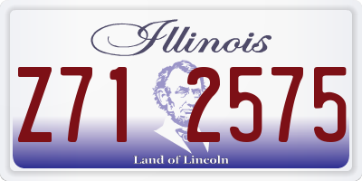 IL license plate Z712575