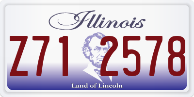 IL license plate Z712578